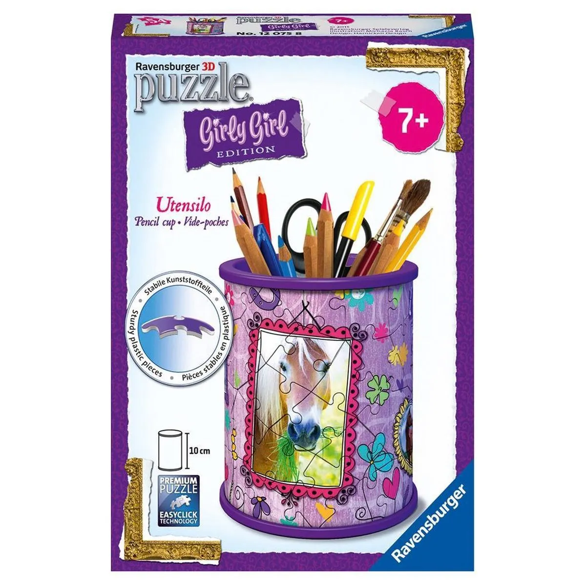 Ravensburger Girly Girl Paarden Pennenbak 3D Puzzel 54 Stuks