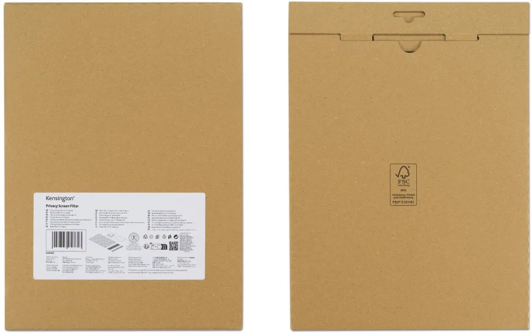 Kensington 628199 Privacyfolie Laptop 15,6" - 16:9 - Zwart/Transparant