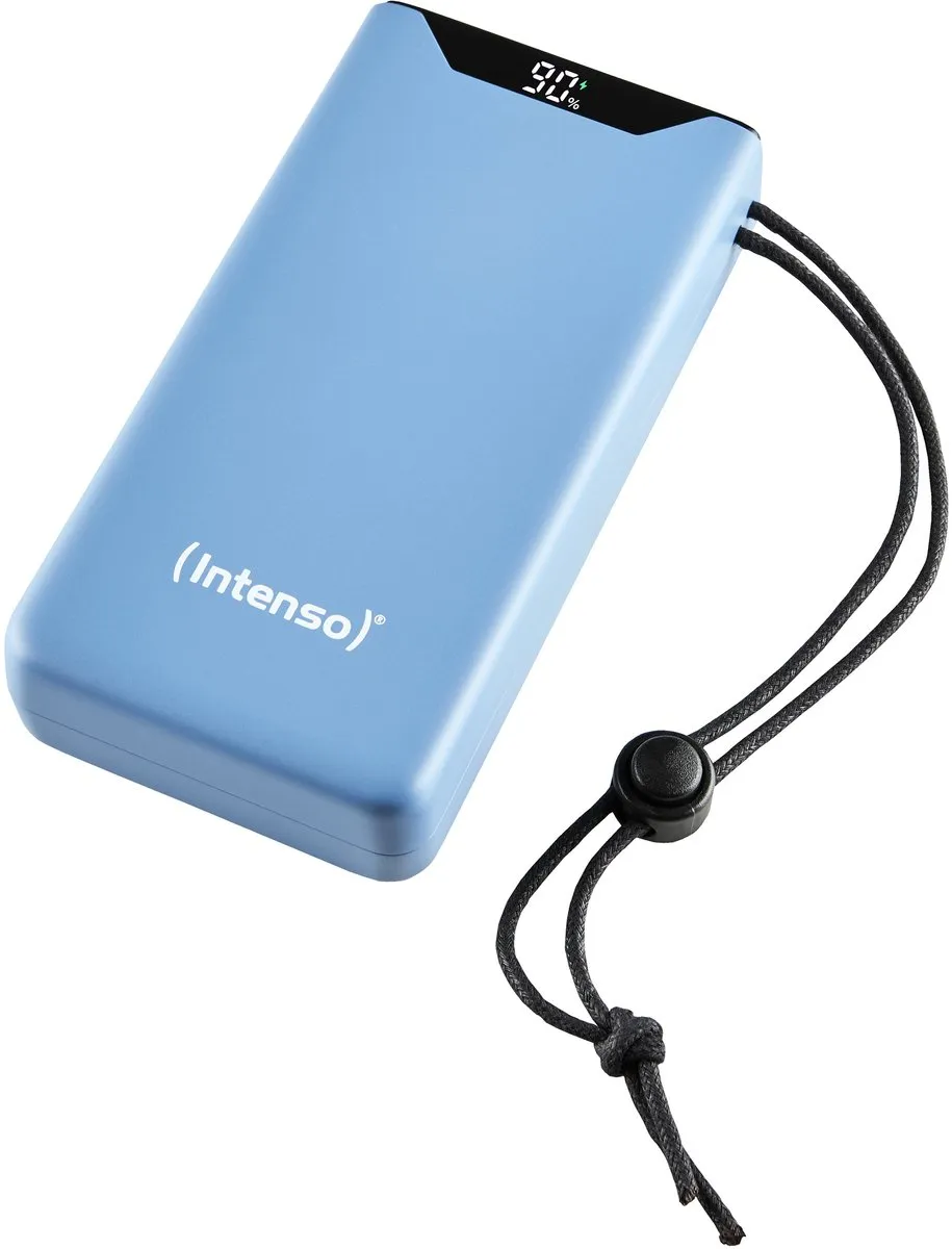 (Intenso) F20000 Powerbank 20.000 mAh Li-Po - display - PD en QC 3.0 - blauw (7332055)