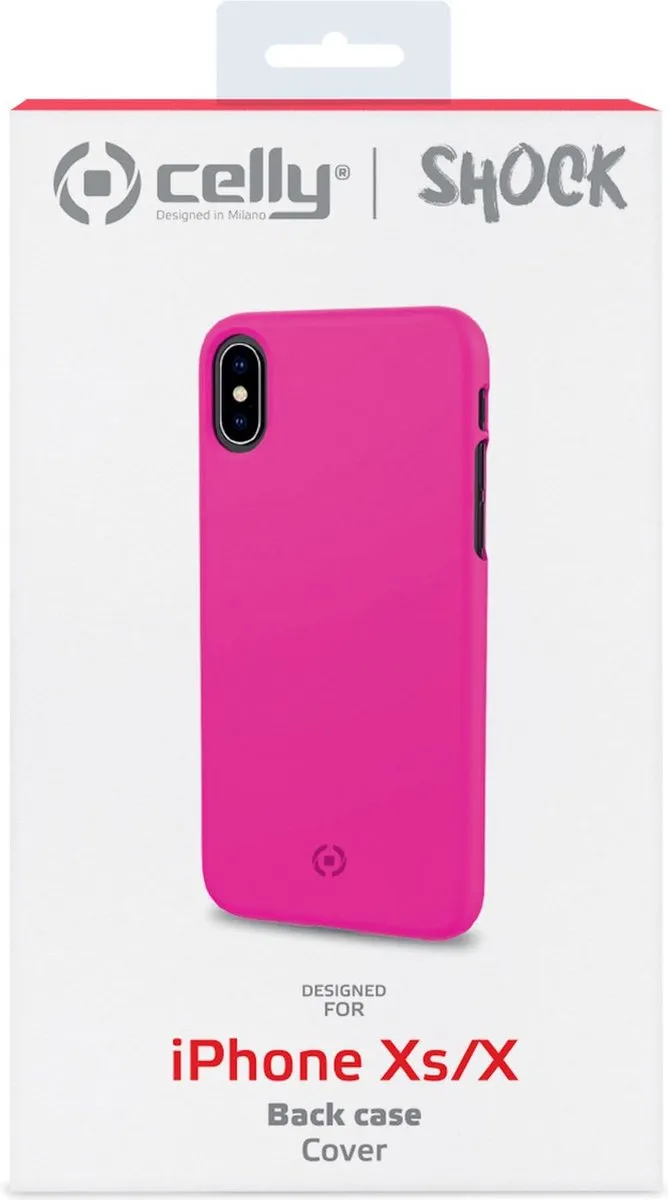 Celly Shock Back Cover iPhone X/Xs SHOCK900PK - Roze