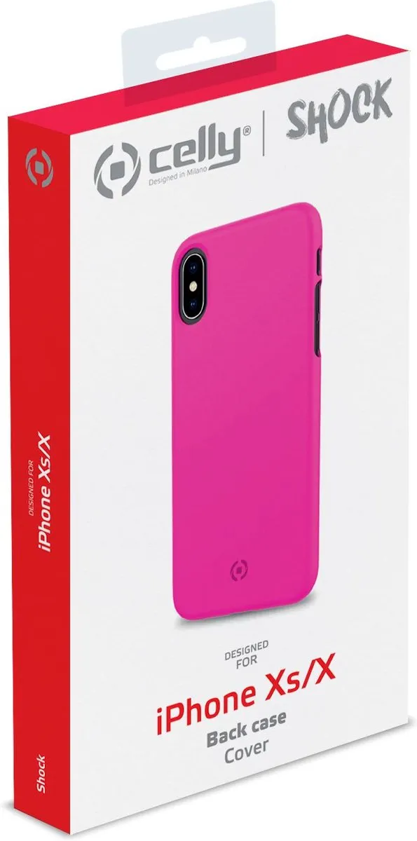 Celly Shock Back Cover iPhone X/Xs SHOCK900PK - Roze