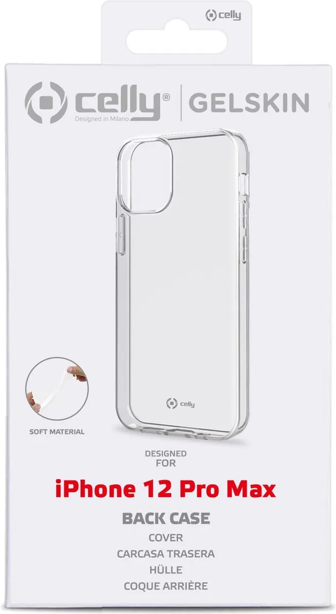 Celly Gelskin Siliconen Hoesje GELSKIN887 - iPhone 12 Pro Max - Transparant