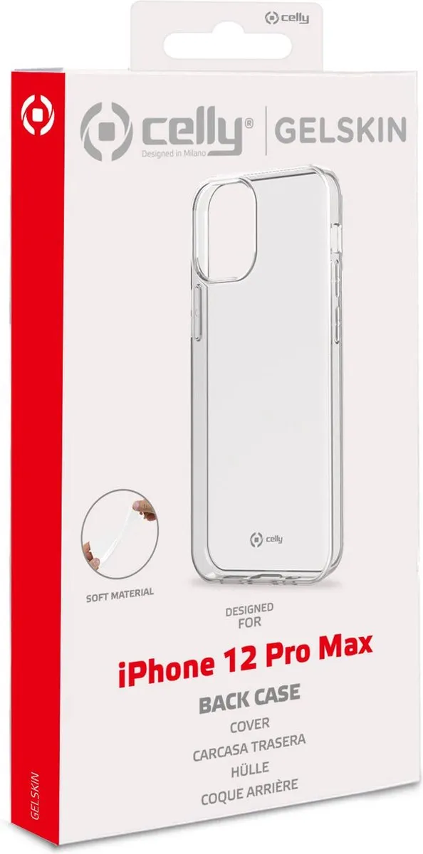 Celly Gelskin Siliconen Hoesje GELSKIN887 - iPhone 12 Pro Max - Transparant