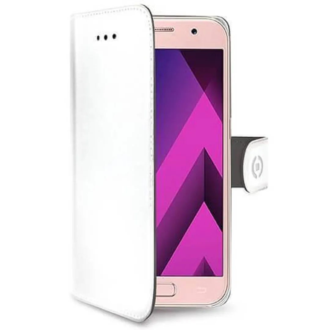 Celly Boekmodel Hoesje Samsung Galaxy A3 2017 SM-A320 - 3 Pasjes - Wit - afbeelding 3 van 3