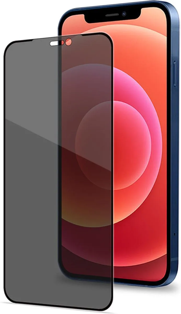 Celly iPhone 12 Pro Max Schermbeschermer Privacy 3D Zwart