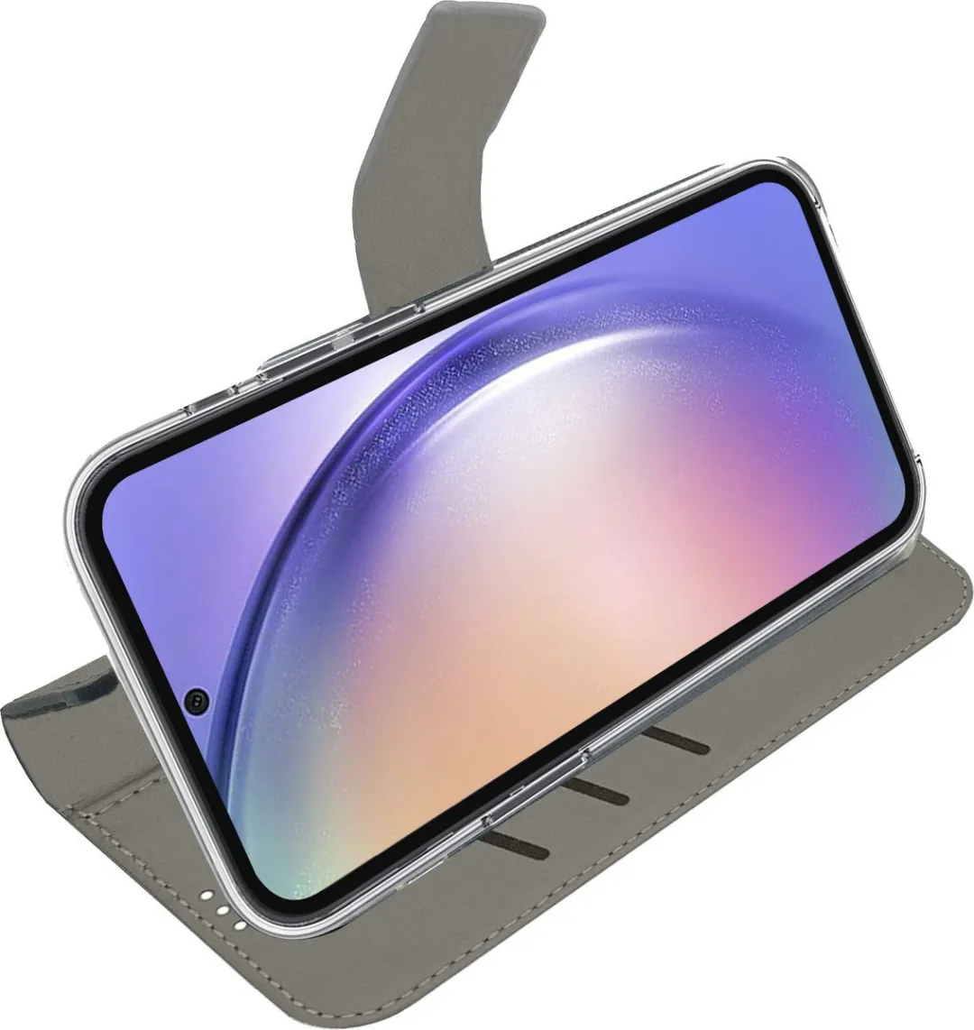 Celly Wally Bookcase Hoesje WALLY1064 - Samsung Galaxy A55 - 2 Pasjes - Zwart - afbeelding 4 van 6