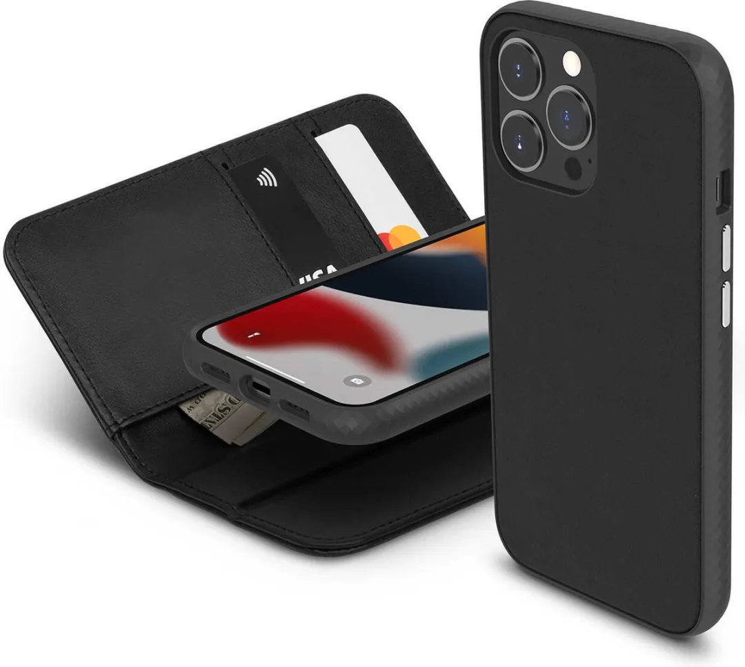 Moshi Overture iPhone 13 Pro Portemonneehouder 15,5cm - Zwart