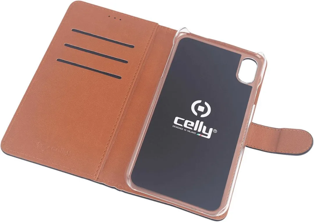 Celly Hoesje iPhone XR WALLY998 - 3 Pasjes - Zwart