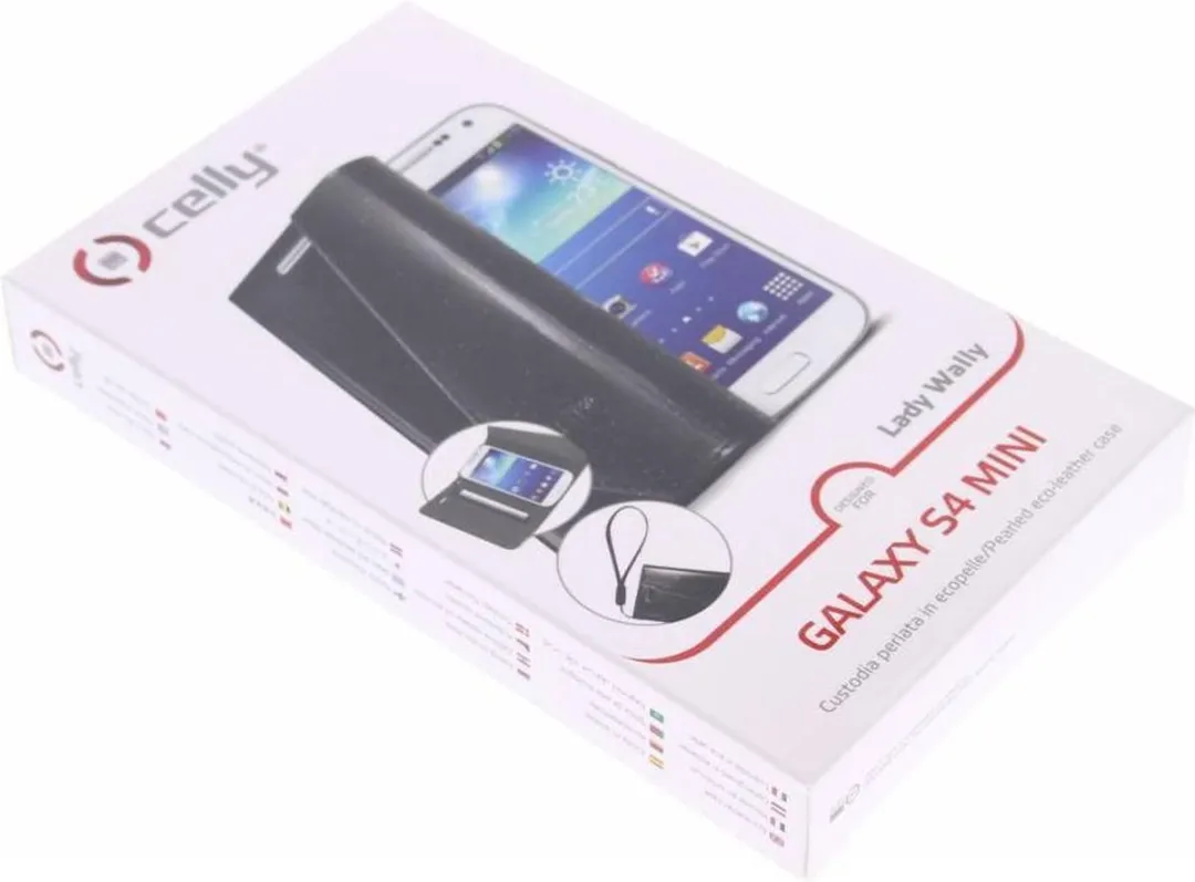 Celly Wally Lady Galaxy S4 Mini Hoesje - Zwart - LADY332BK - afbeelding 5 van 6