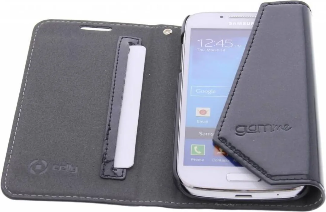 Celly Wally Lady Galaxy S4 Mini Hoesje - Zwart - LADY332BK - afbeelding 4 van 6