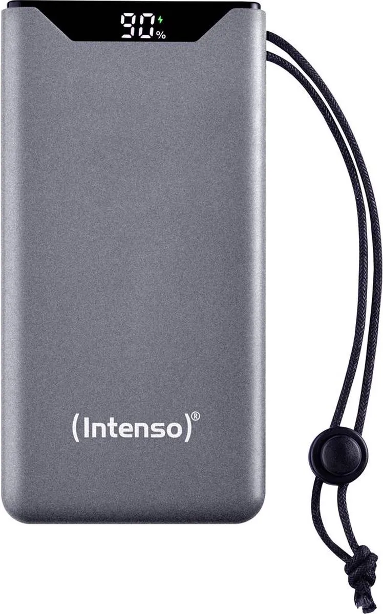 (Intenso) F20000 Powerbank 20.000 mAh Li-Po - display - PD en QC 3.0 - grijs (7332054)