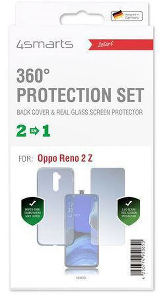 4Smarts 360° Premium Protection Set Oppo Reno 2Z - Transparant