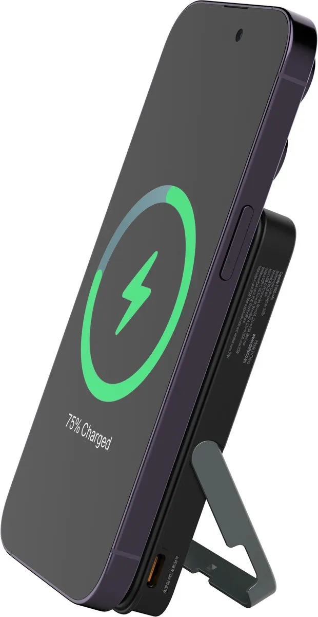 Deltaco PB-Q1007 Powerbank 5000mAh - 2x USB-C 20W - Zwart - afbeelding 4 van 6