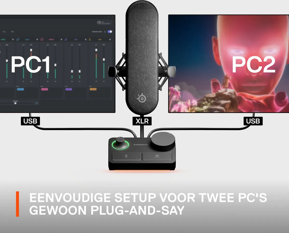 SteelSeries Alias Pro XLR Microfoon - Zwart - afbeelding 6 van 6