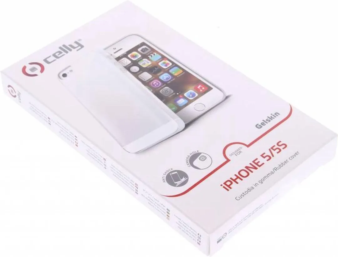 Celly Gelskin Cover iPhone 5/5s - Transparant - MPN 5-5073390