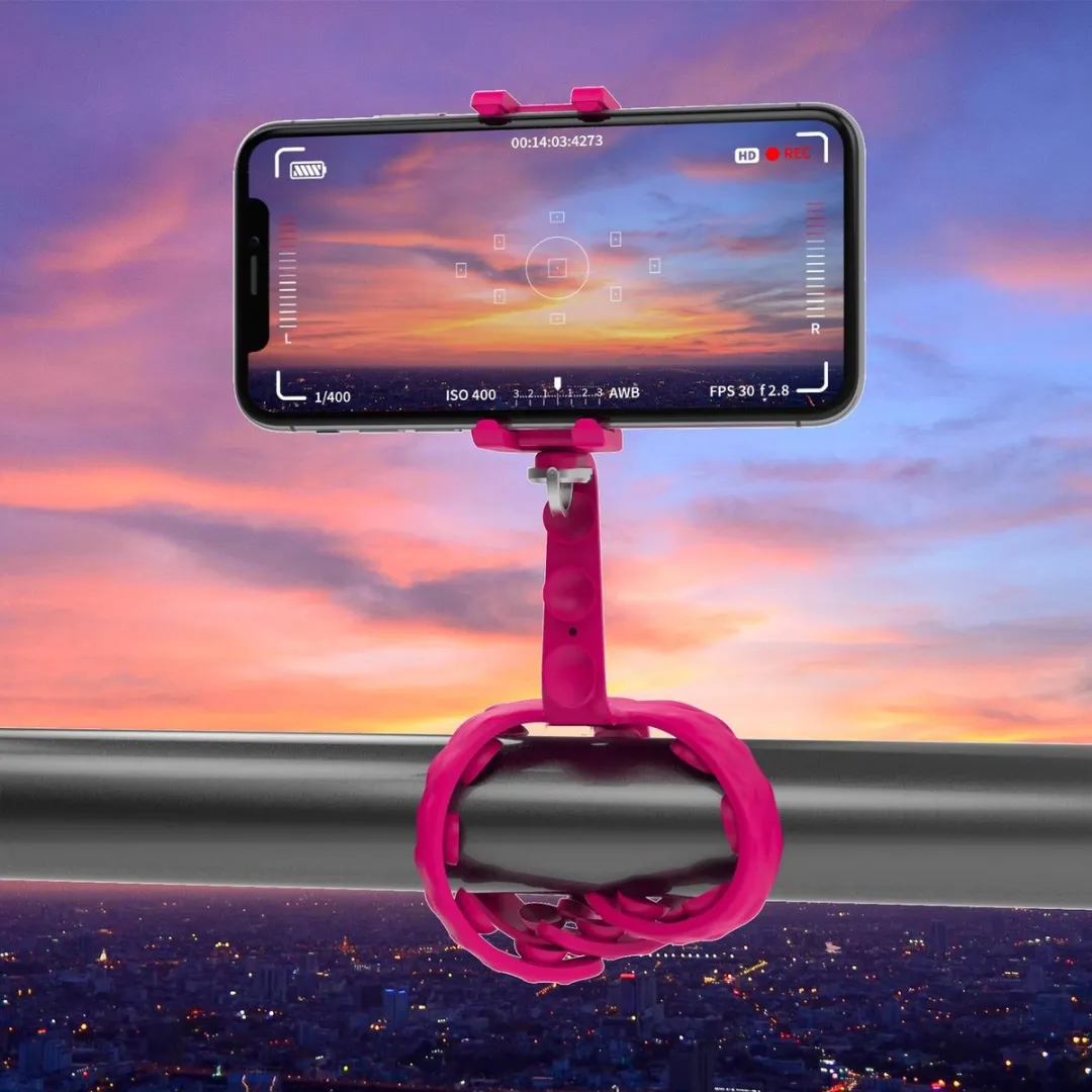 Celly Paarse Squiddy Flexible Smartphonehouder - Universeel