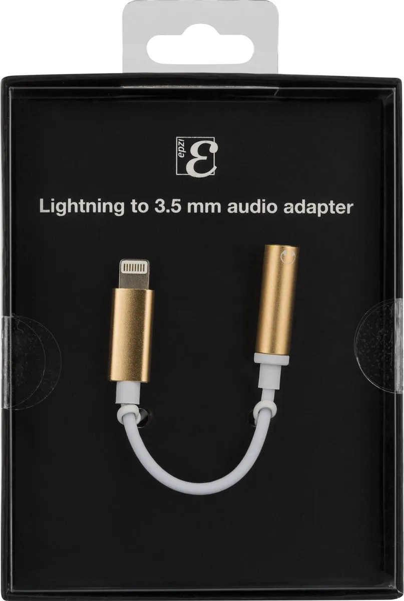 Deltaco IPLH-590 Lightning naar 3,5mm Audioadapter - Goud