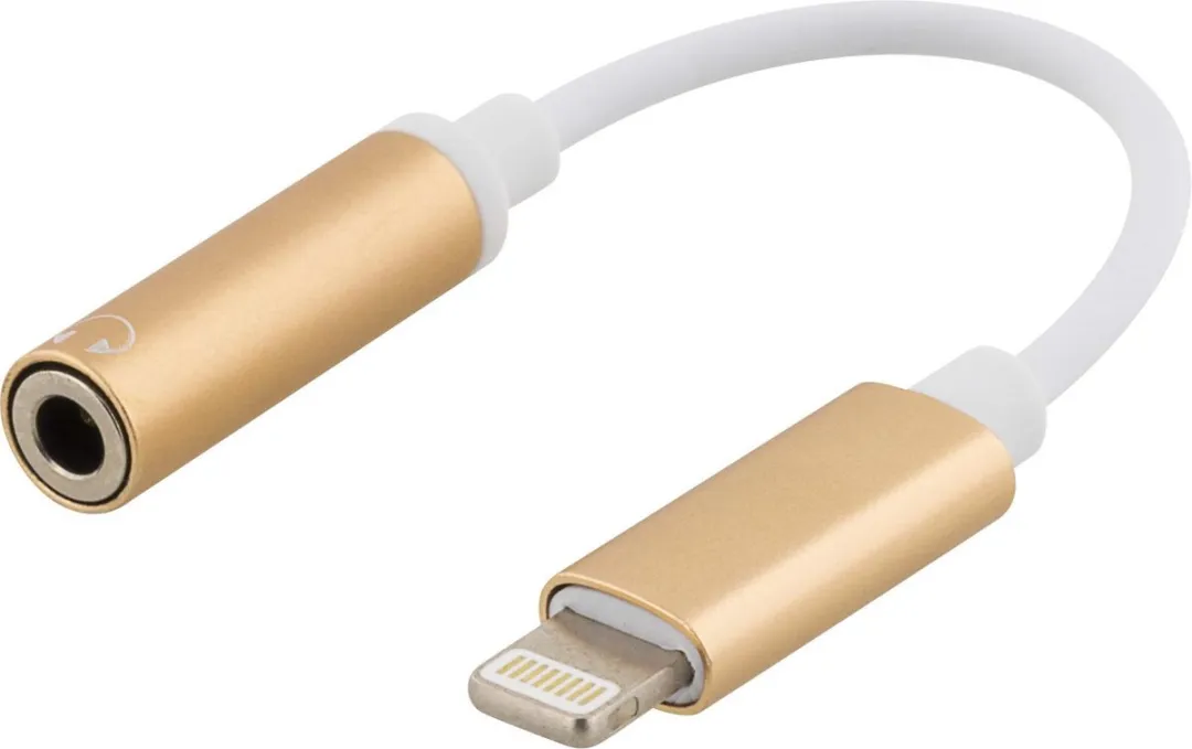 Deltaco IPLH-590 Lightning naar 3,5mm Audioadapter