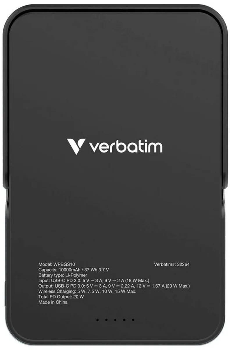 Verbatim Charge 'n' Go Powerbank 10000mAh 32264 - Zwart - afbeelding 6 van 6