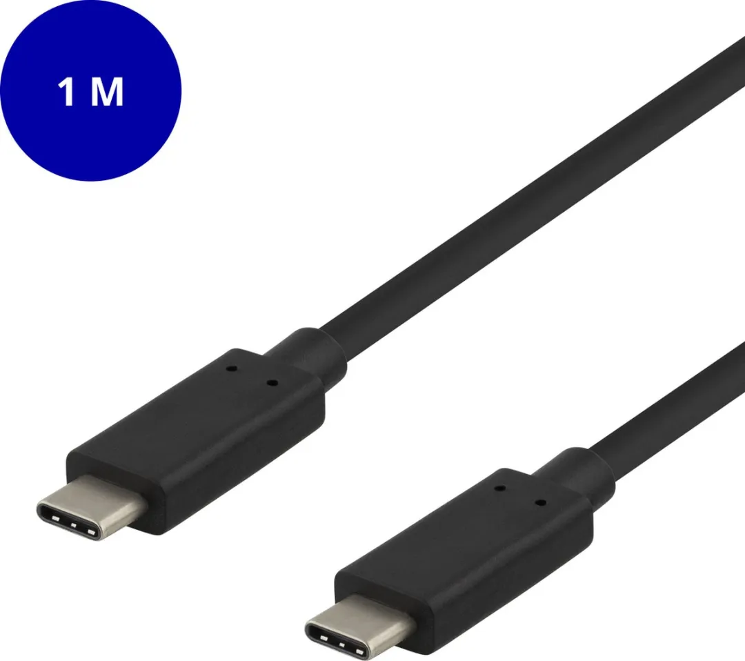 Deltaco USBC-1122 USB-C Kabel 1M