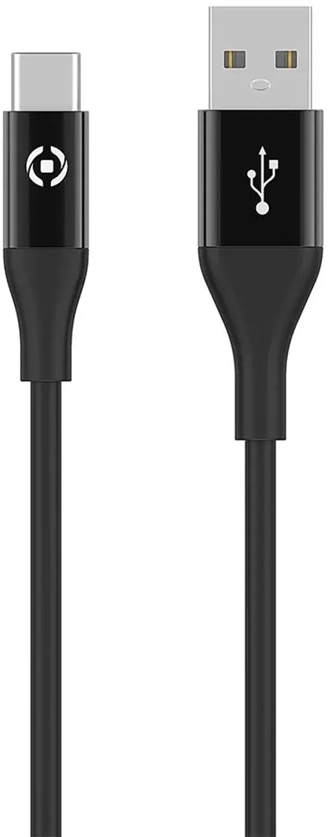 Celly Feeling Oplaadkabel 15W USB-A naar USB-C 1.0m - Zwart