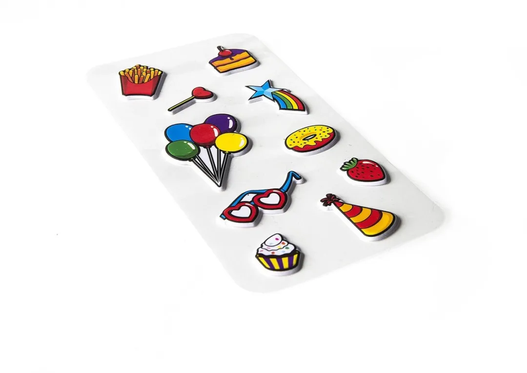Celly 3D Stickers Party Set - 10 Stuks Gemengd