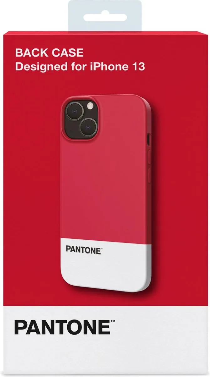 Celly Pantone Design Silicone Hoesje iPhone 13 PT-PC1007R1 - Rood