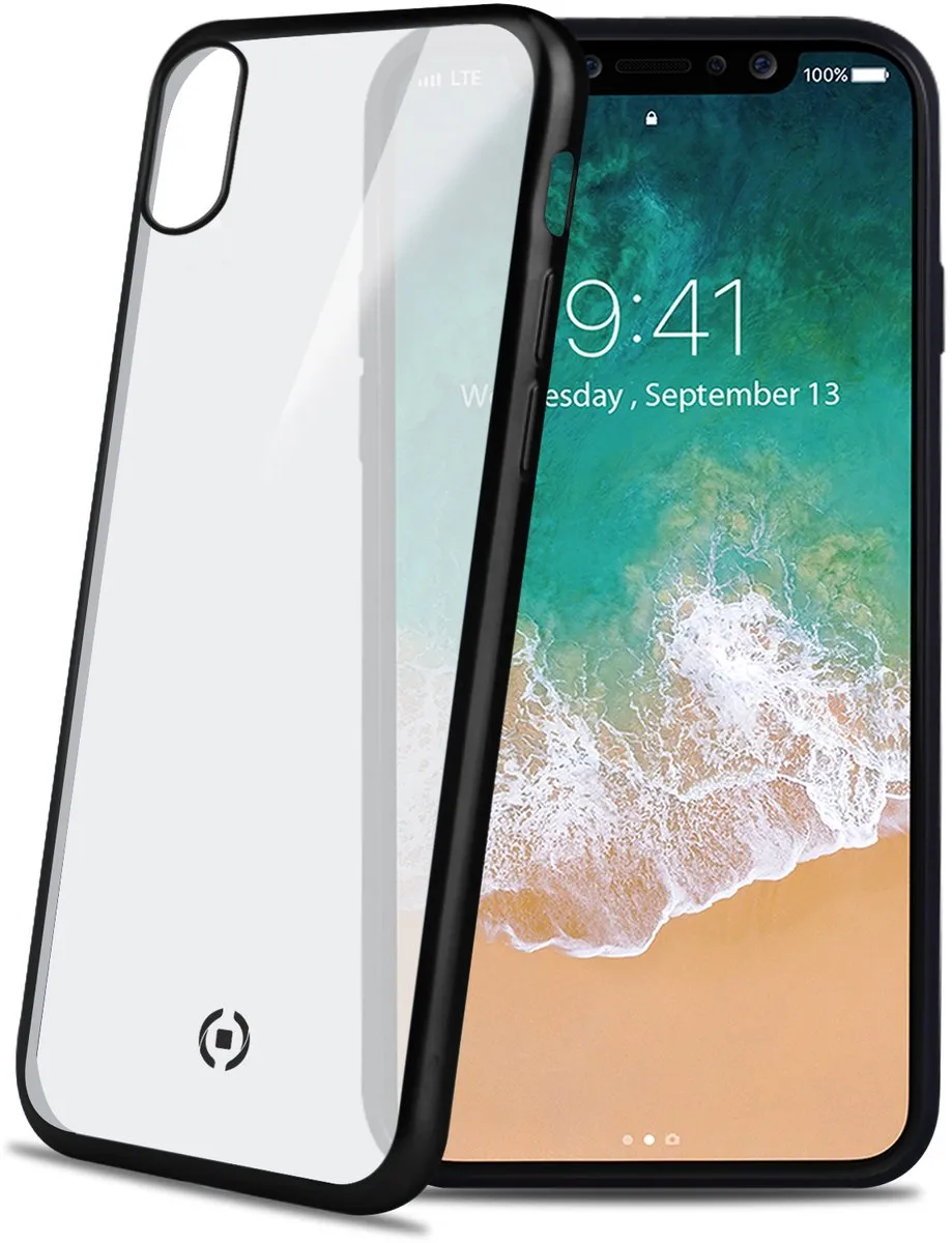 Celly Beschermhoes Laser Matt iPhone X/Xs LASERMATT900BK