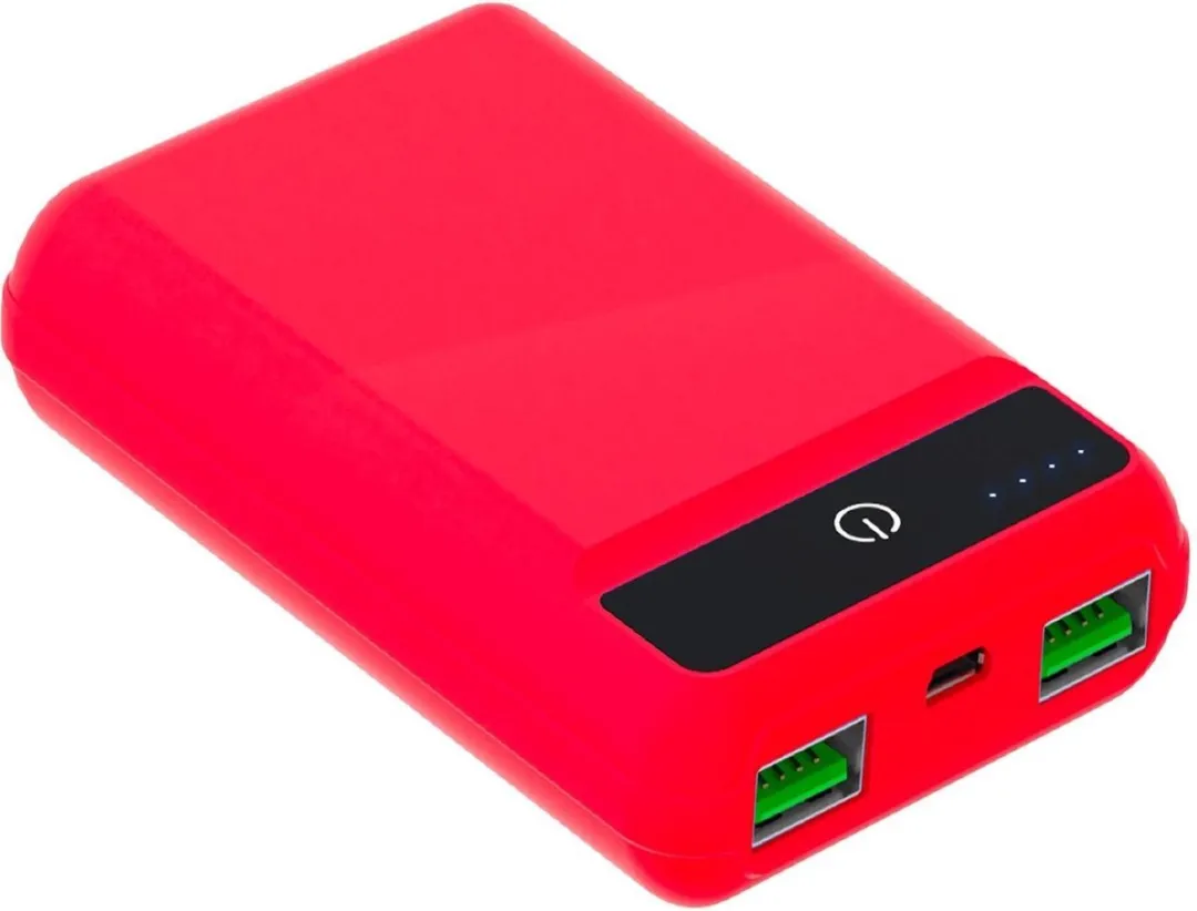 Celly Powerbank Pocket 5000mAh PBPOCKET5000RD - 2x USB - Rood