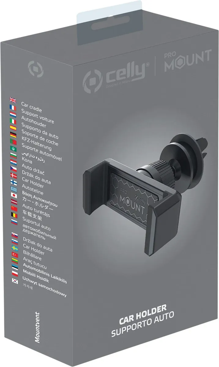 Celly Air Vent Holder Pro Mount - Universeel 6.5 inch - Zwart
