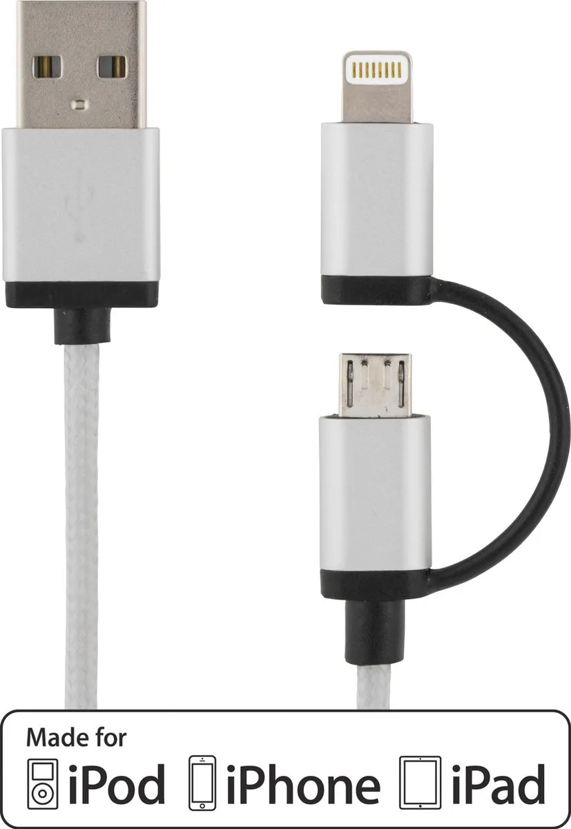 Deltaco IPLH-249 USB-Lightning Kabel