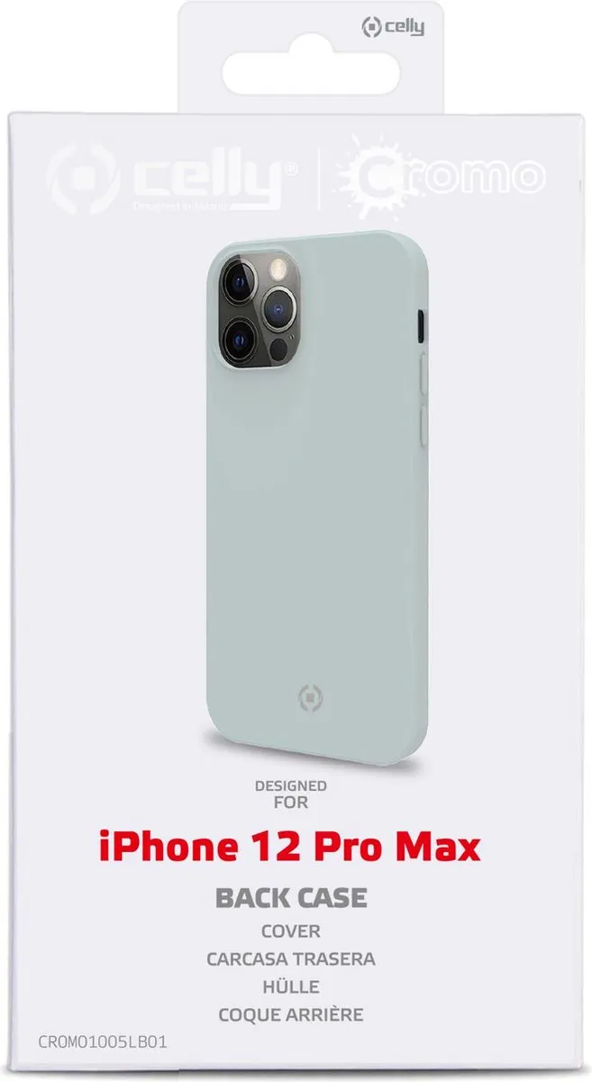 Celly Cromo iPhone 12 Pro Max Hoes - Blauw - CROMO1005LB01