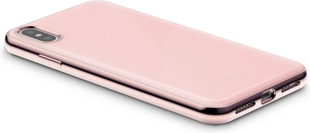 Moshi iGlaze Hoesje iPhone XS Max - Taupe Pink - 99MO113302 - afbeelding 4 van 6