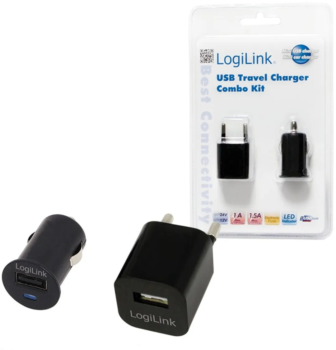 Logilink PA0076 USB-oplader 1x USB-A - Zwart