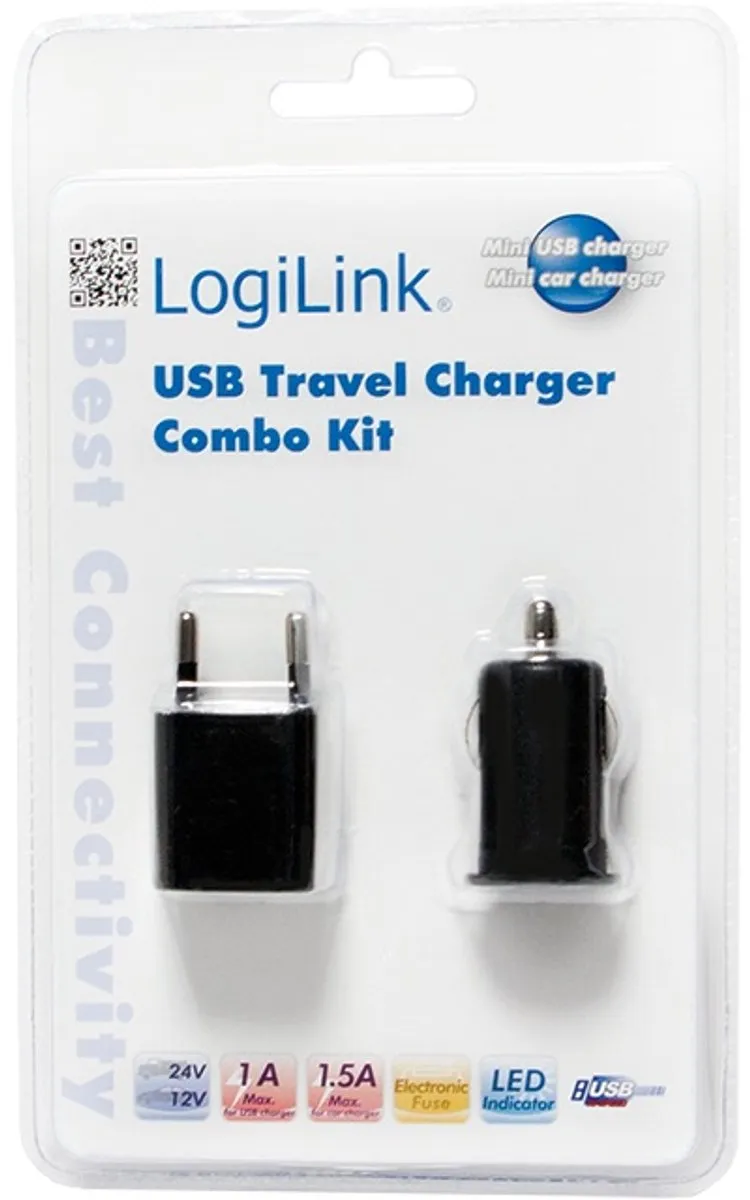 Logilink PA0076 USB-oplader 1x USB-A - Zwart