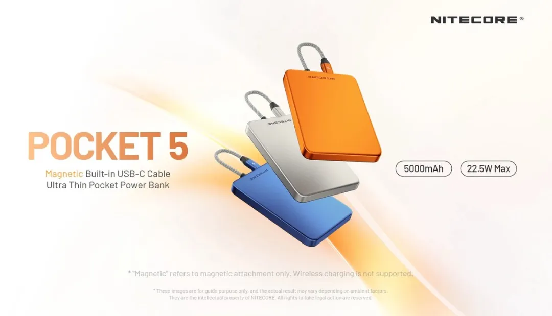 Nitecore Pocket 5 5000 mAh Powerbank Blauw
