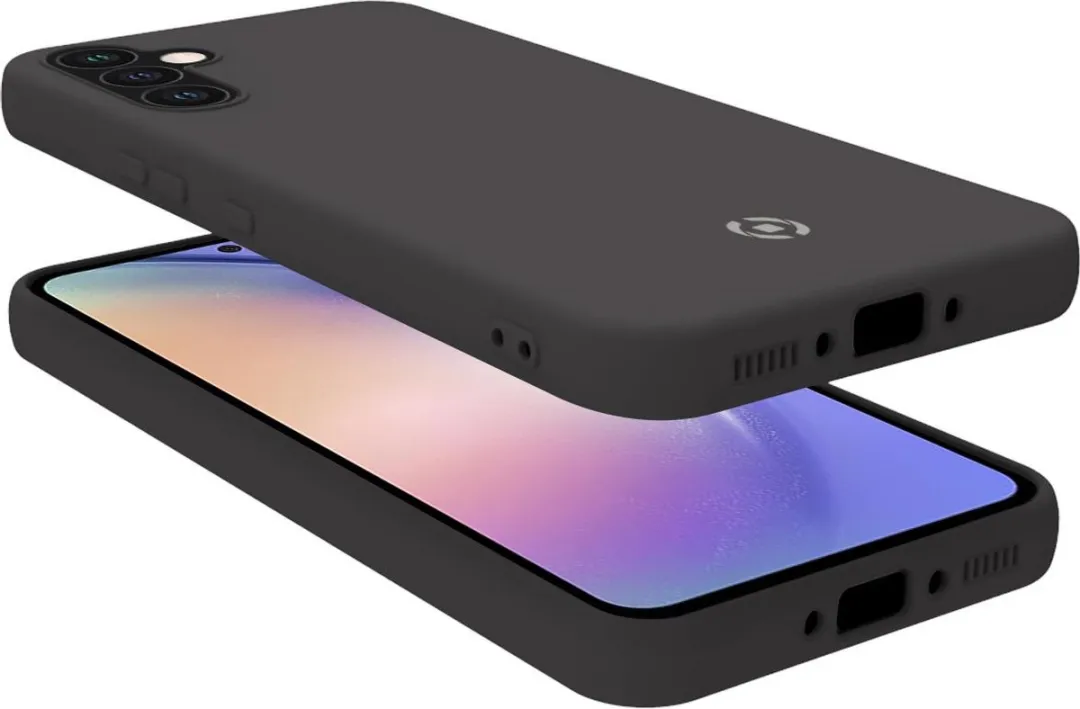 Celly Cromo Siliconen Hoesje Samsung Galaxy A54 - Zwart - afbeelding 3 van 6