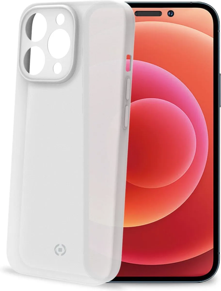 Celly Space Siliconen Hoesje iPhone 14 Pro Max - Wit