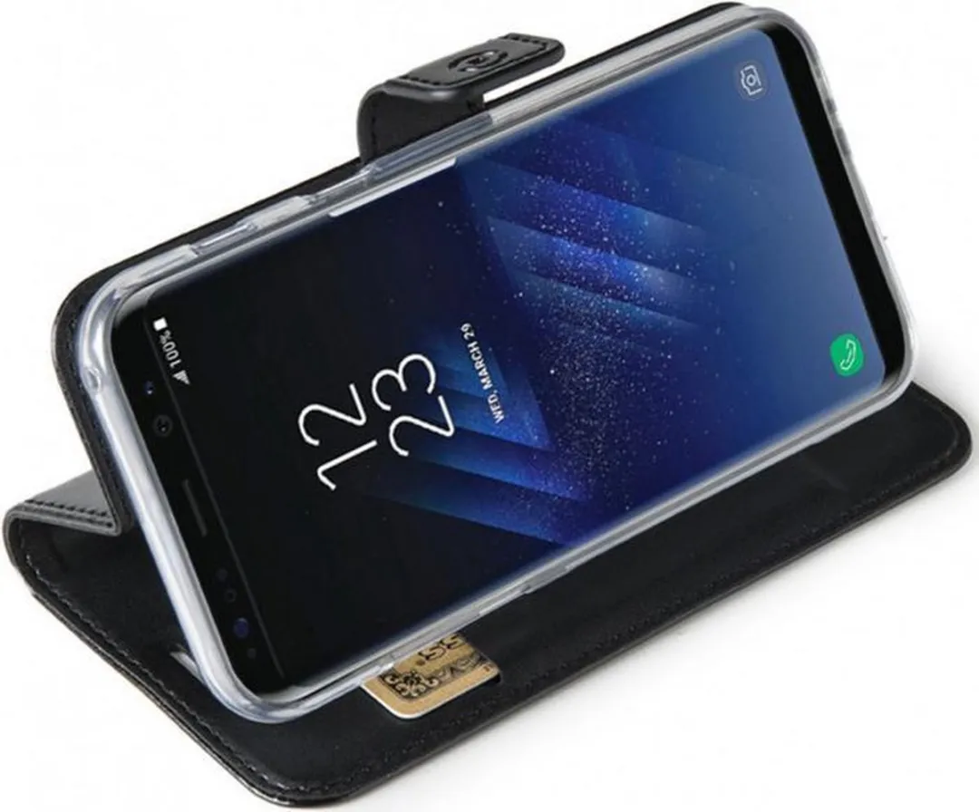 Celly Air Wallet Book Case AIR691BK - Samsung Galaxy S8+ - Zwart