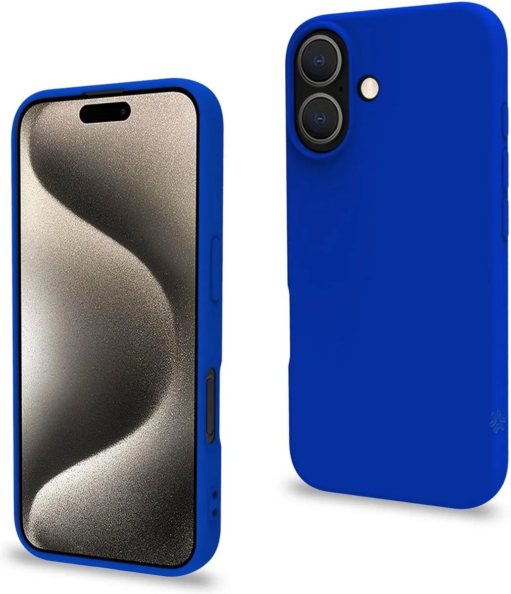 Celly CROMO1078BL iPhone 16 Hoes - Blauw