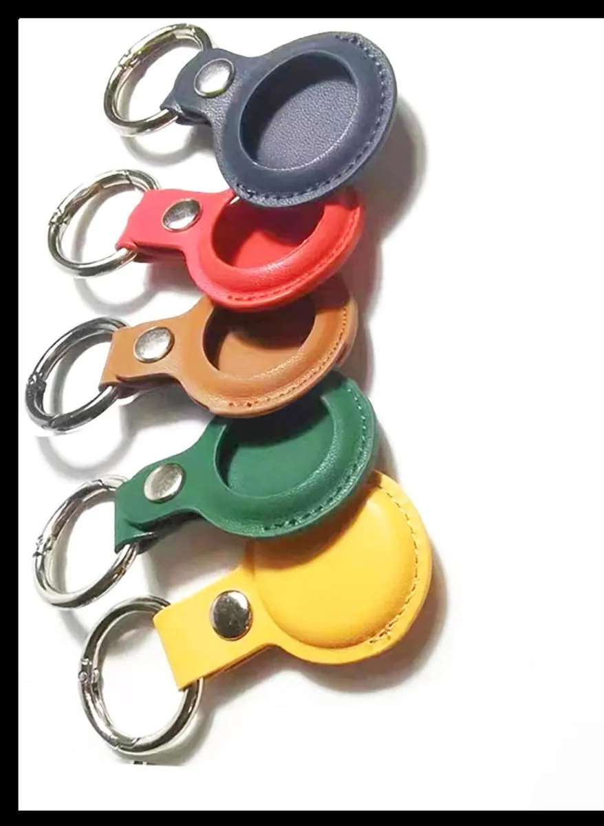 4Smarts Kunstleer Sleutelhanger 466157 - 5 Stuks - o.a. Apple AirTag