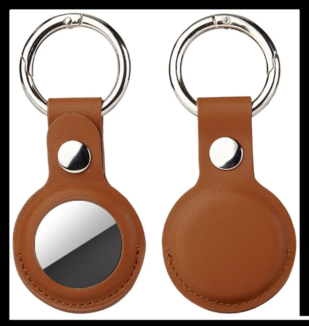 4Smarts Kunstleer Sleutelhanger 466157 - 5 Stuks - o.a. Apple AirTag