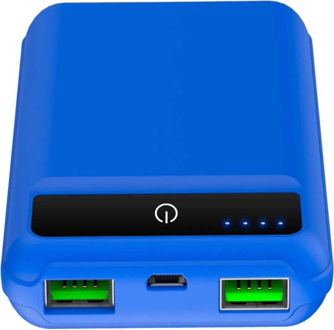 Celly Powerbank Pocket 5000mAh - 2x USB - Blauw