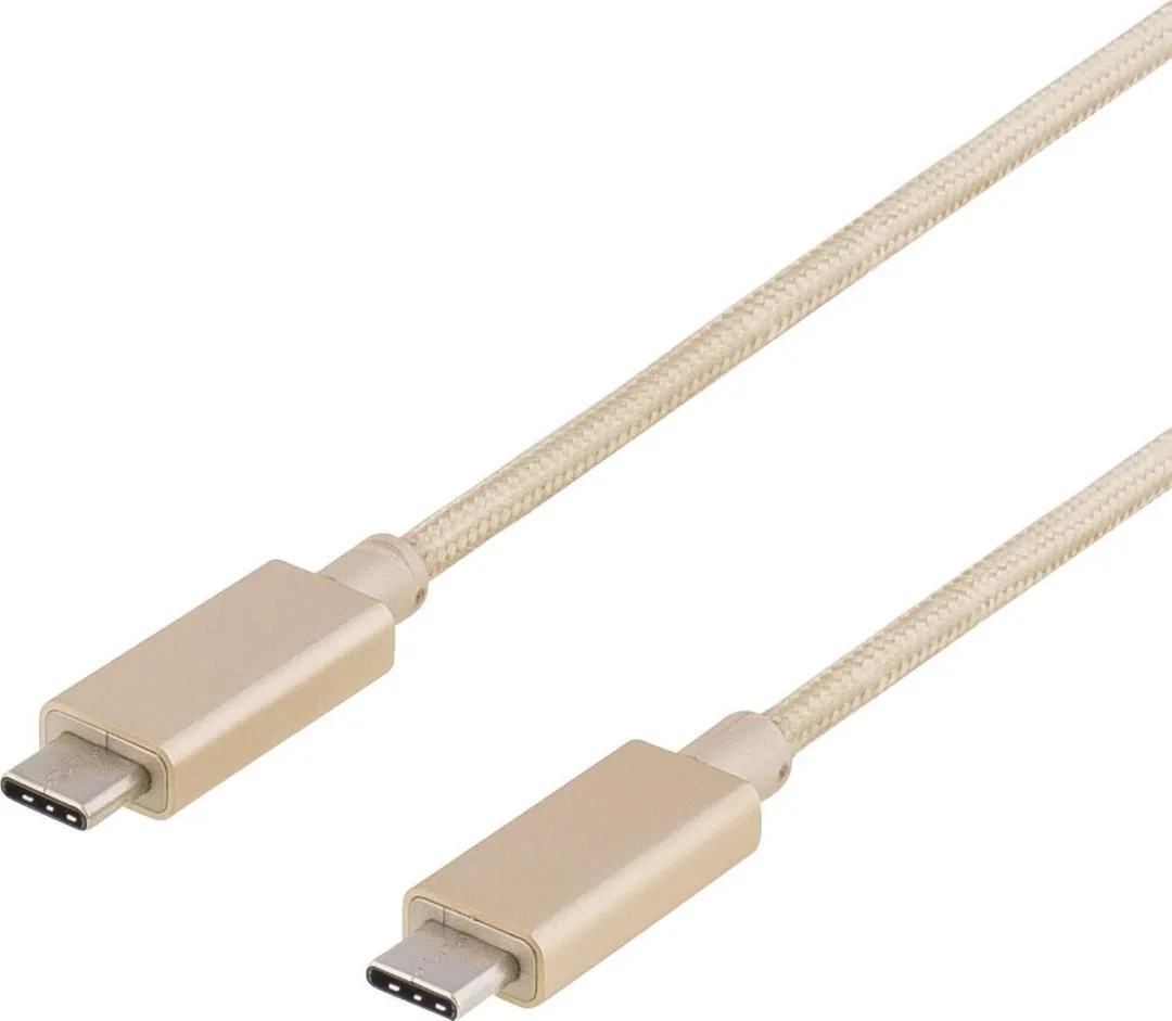 Deltaco USBC-1259 USB-C Kabel 1m