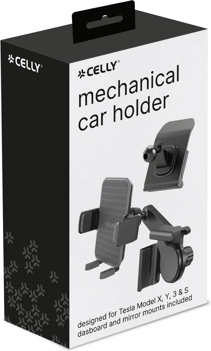 Celly Mount Plus Telefoonhouder - 360° Draaibaar - Zwart