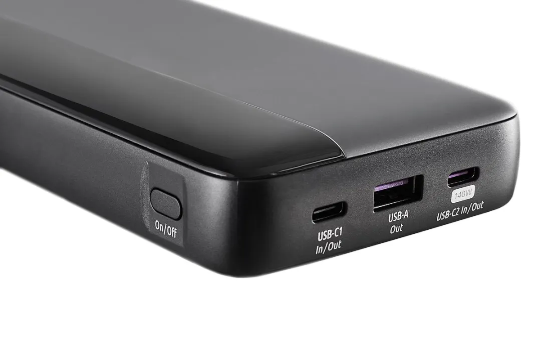 Intenso HE25000 Powerbank 25.000mAh - 140W PD3.1 - Grijs/Zwart