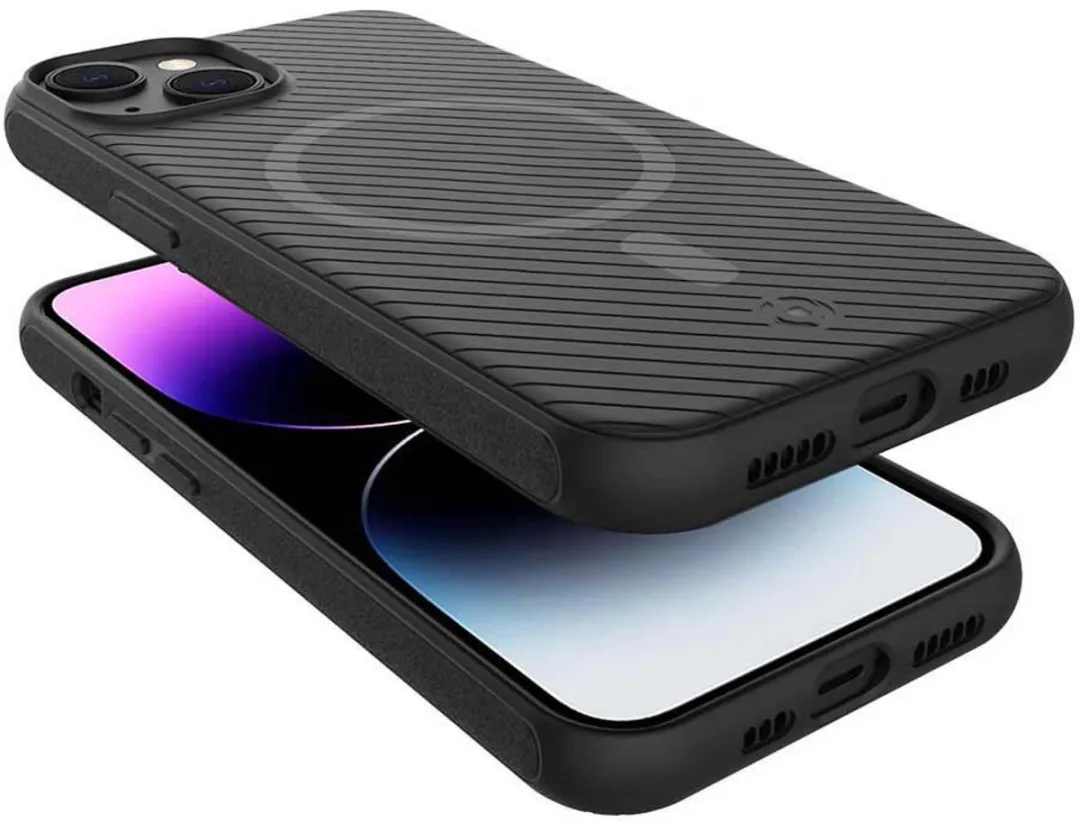 Celly UltraMag Siliconen Hoesje iPhone 14 Pro Max - Zwart - 8021735197614