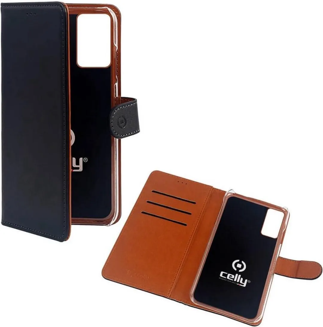 Celly Wally Bookcase Hoesje Zwart - 3 Pasjes - afbeelding 2 van 6