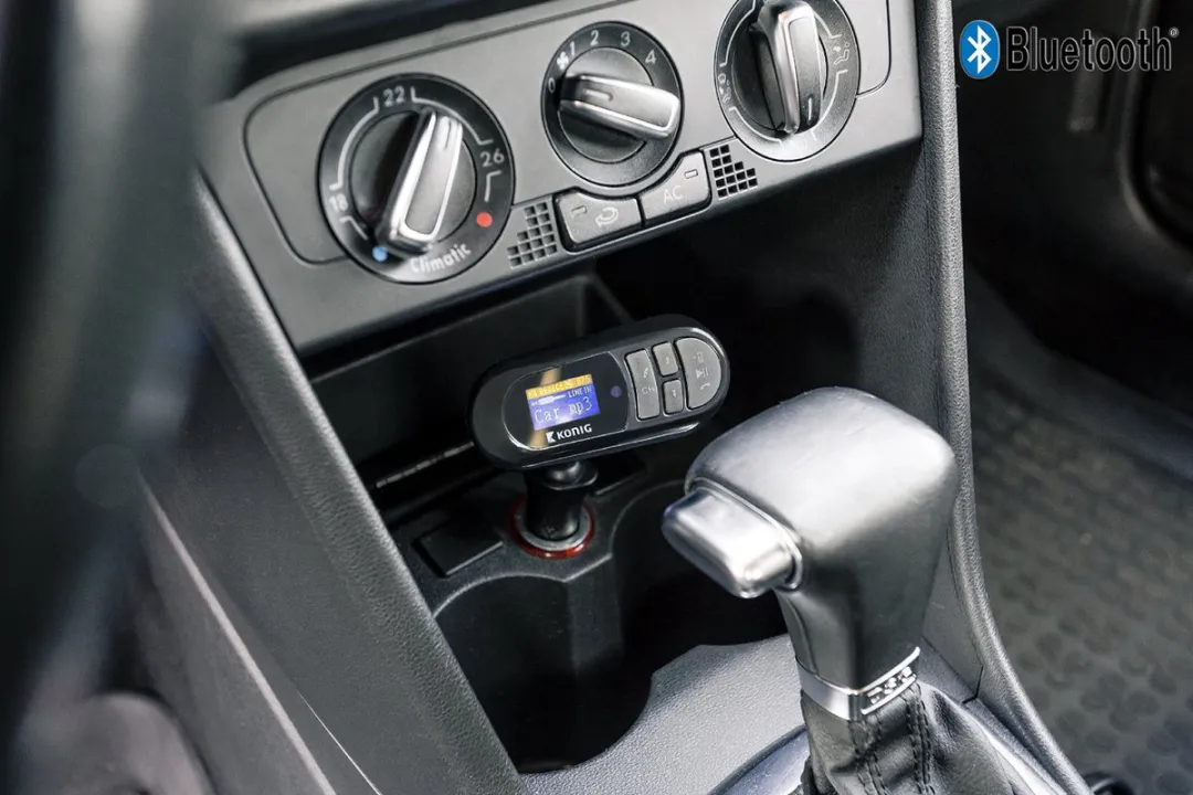 Konig Bluetooth FM Transmitter met carkit en afstandsbediening