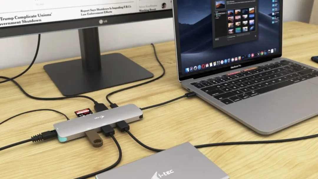 I-tec C31NANOLANPD100 USB-C Metal Nano Docking Station - 100W - Grijs